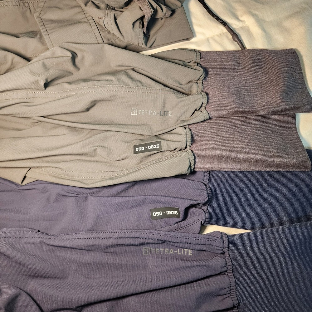 2 ASRV Tetra-Lite Cargo Joggers Mens Large Navy&Grey Excellent DSG-0825 Techwear - Picture 8 of 16